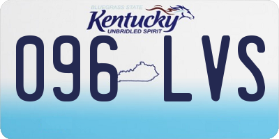 KY license plate 096LVS