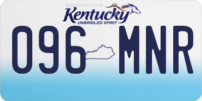KY license plate 096MNR