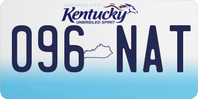 KY license plate 096NAT
