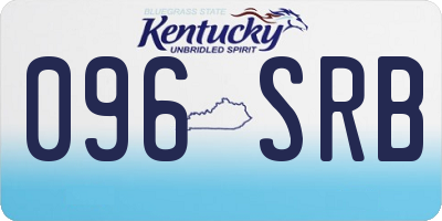 KY license plate 096SRB