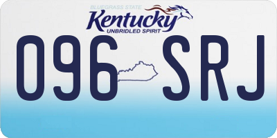 KY license plate 096SRJ