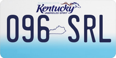 KY license plate 096SRL