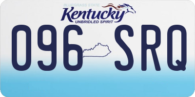 KY license plate 096SRQ