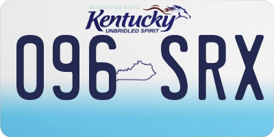 KY license plate 096SRX