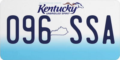 KY license plate 096SSA