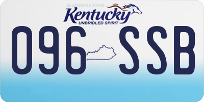 KY license plate 096SSB