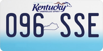 KY license plate 096SSE