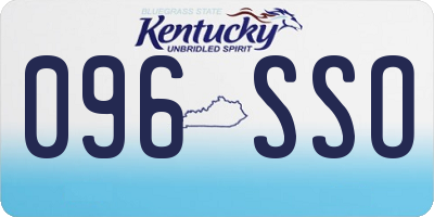 KY license plate 096SSO