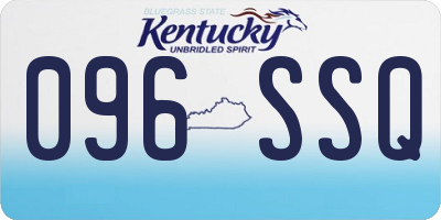 KY license plate 096SSQ