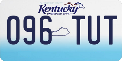 KY license plate 096TUT