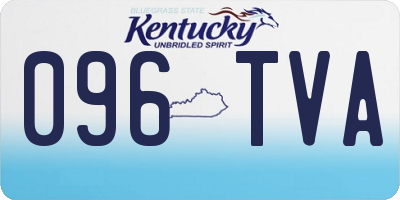 KY license plate 096TVA