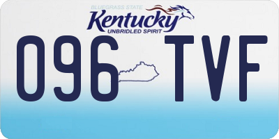 KY license plate 096TVF