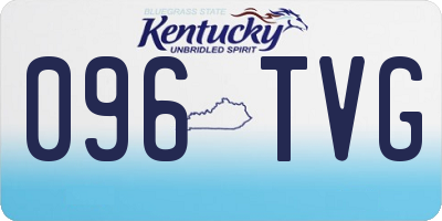 KY license plate 096TVG