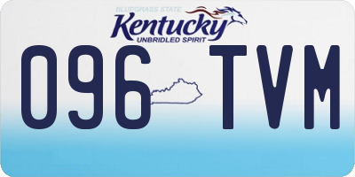 KY license plate 096TVM