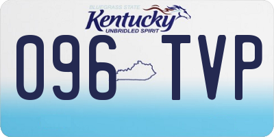 KY license plate 096TVP