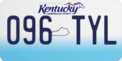 KY license plate 096TYL
