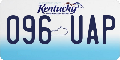 KY license plate 096UAP