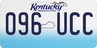 KY license plate 096UCC