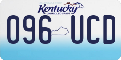 KY license plate 096UCD