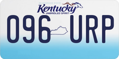 KY license plate 096URP
