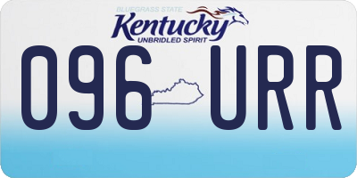 KY license plate 096URR