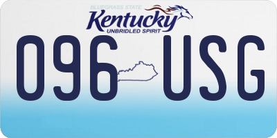 KY license plate 096USG