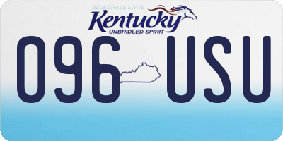 KY license plate 096USU