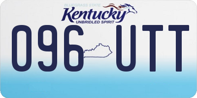KY license plate 096UTT