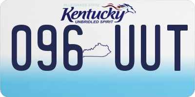 KY license plate 096UUT