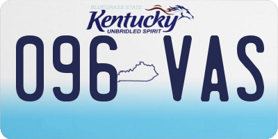 KY license plate 096VAS