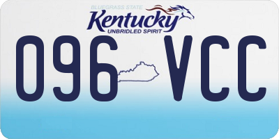 KY license plate 096VCC