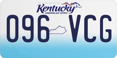 KY license plate 096VCG
