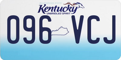 KY license plate 096VCJ