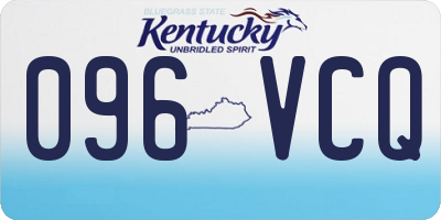 KY license plate 096VCQ