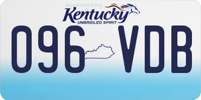 KY license plate 096VDB