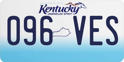 KY license plate 096VES