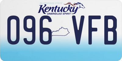 KY license plate 096VFB