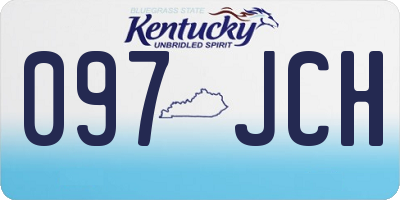 KY license plate 097JCH