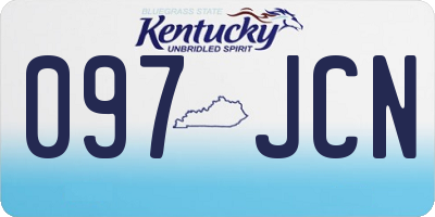 KY license plate 097JCN