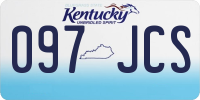 KY license plate 097JCS