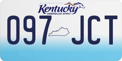 KY license plate 097JCT