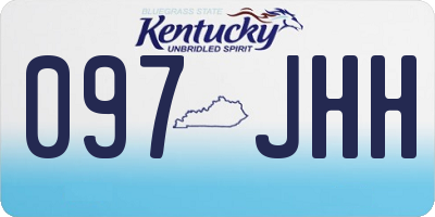 KY license plate 097JHH