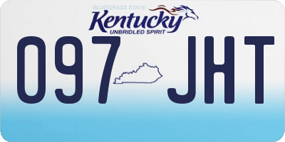 KY license plate 097JHT
