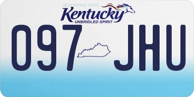 KY license plate 097JHU