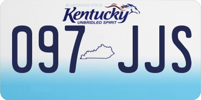 KY license plate 097JJS