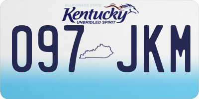 KY license plate 097JKM