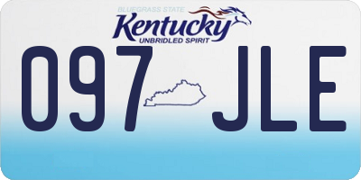 KY license plate 097JLE