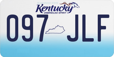 KY license plate 097JLF