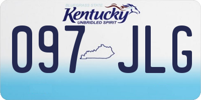 KY license plate 097JLG