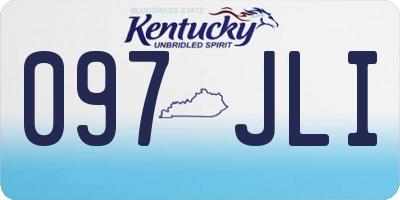 KY license plate 097JLI